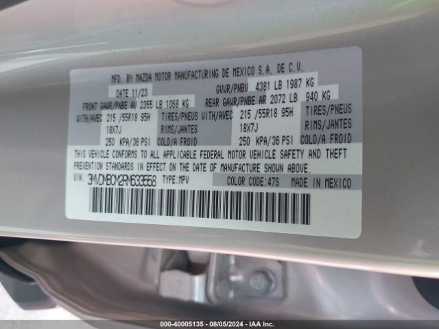 3MVDMBCM2RM633558 Mazda Cx-30 2.5 S Preferred Package