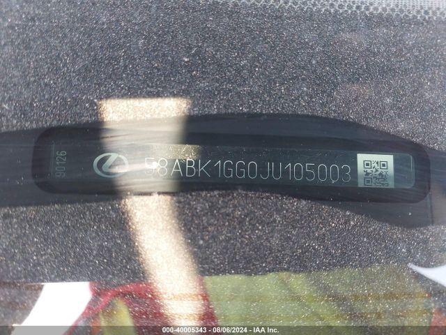 58ABK1GG0JU105003 Lexus ES 350