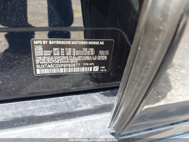 5UXTA6C0XP9P90677 BMW X5 Phev Xdrive45e