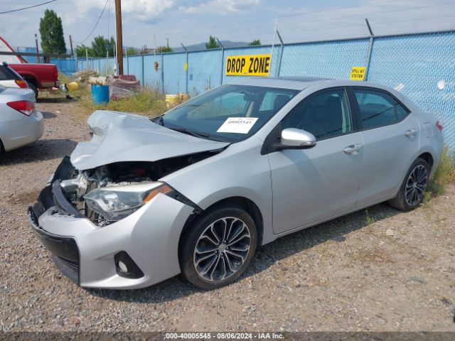 2T1BURHE2FC386601 Toyota Corolla S Premium