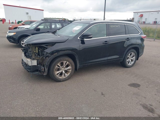 Toyota Highlander Xle V6 2014 5TDJKRFH9ES009316 Image 2