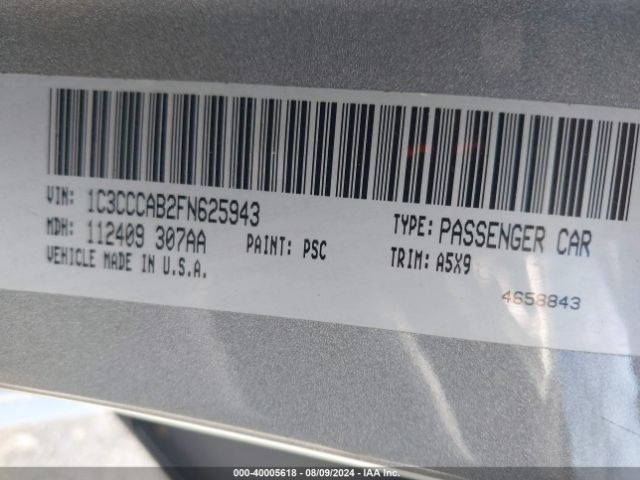 1C3CCCAB2FN625943 Chrysler 200 Limited