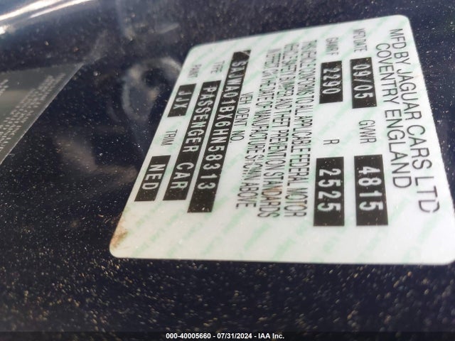 2006 JAGUAR S-TYPE SAJWA01BX6HN58313 Photo 8