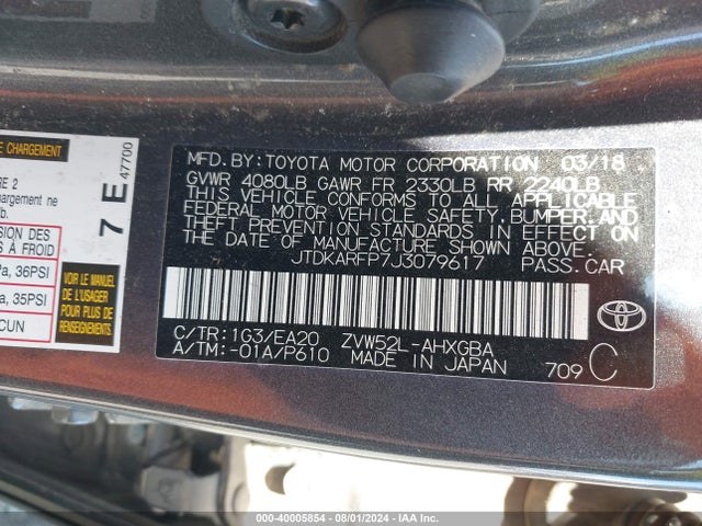 Toyota Prius Prime Premium 2018 JTDKARFP7J3079617 Image 9