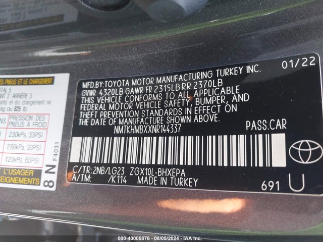 Toyota C-hr Limited 2022 NMTKHMBXXNR144337 Image 9