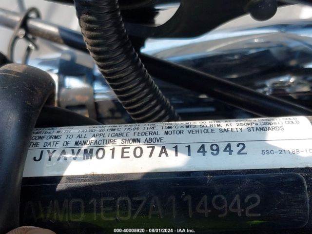 2007 YAMAHA XVS650 JYAVM01E07A114942 Photo 9