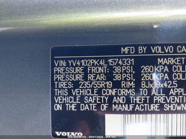 YV4102PK4L1574331 Volvo Xc90 T5 Momentum 7 Passenger