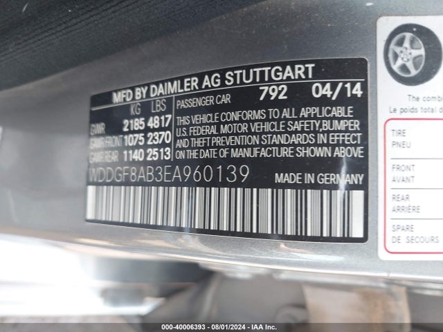 WDDGF8AB3EA960139 Mercedes-Benz C 300 Luxury 4matic/sport 4matic