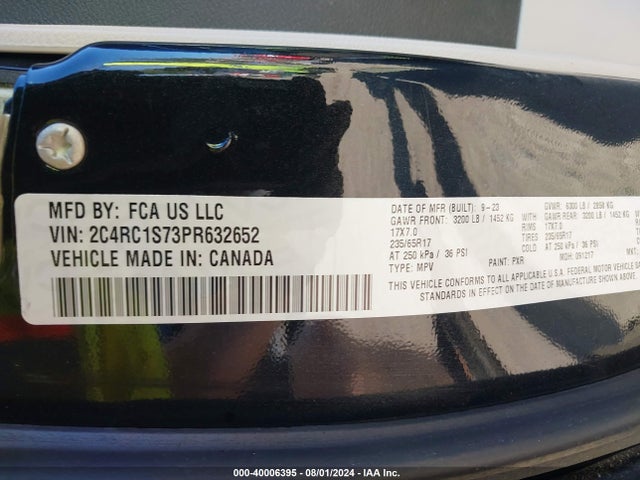 2C4RC1S73PR632652 Chrysler Pacifica Hybrid Limited