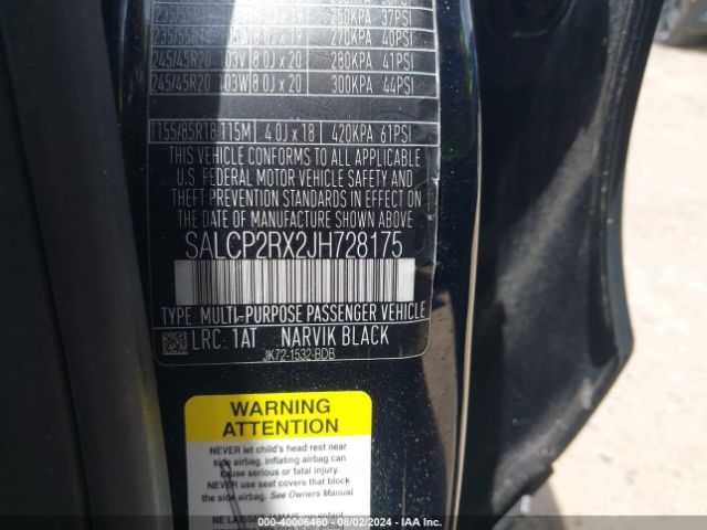 SALCP2RX2JH728175 Land Rover Discovery Sport Se