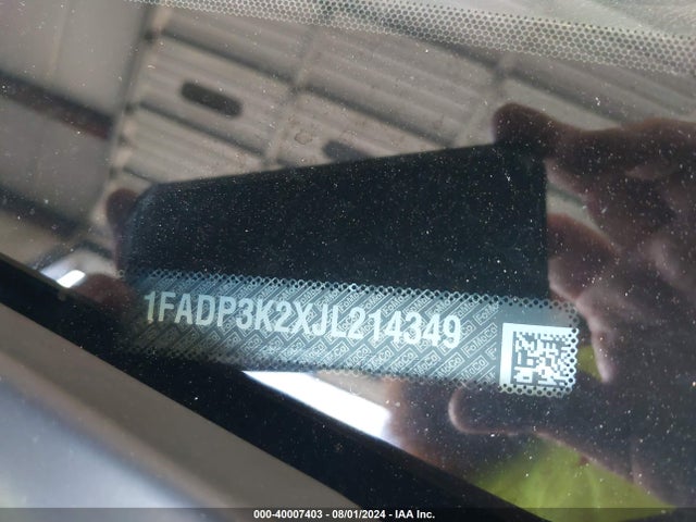 Ford FOCUS SE 2018 1FADP3K2XJL214349 Image 9