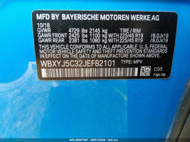 WBXYJ5C32JEF82101 BMW X2 Xdrive28i