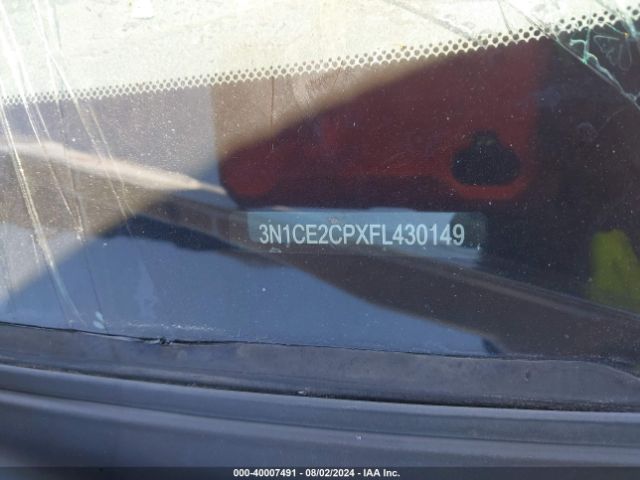 3N1CE2CPXFL430149 Nissan Versa Note Sv