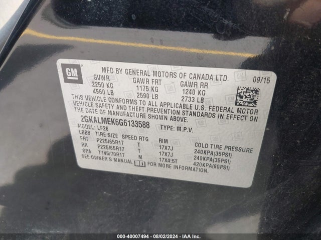 2GKALMEK6G6133588 GMC Terrain Sle-1