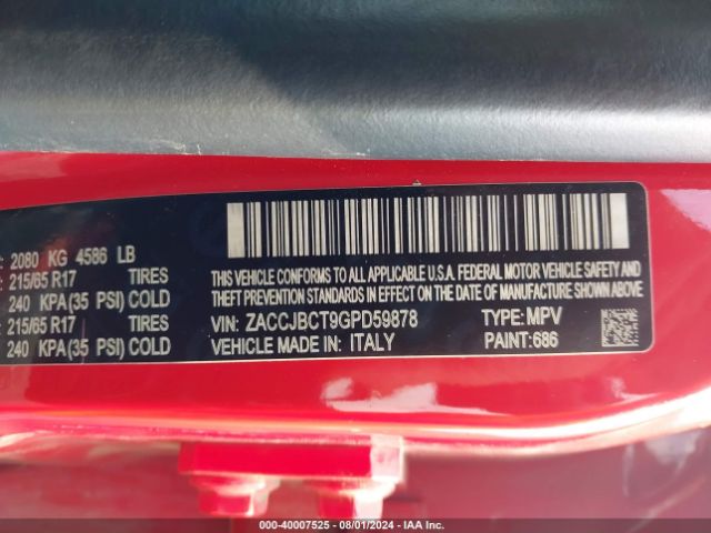ZACCJBCT9GPD59878 Jeep Renegade Trailhawk