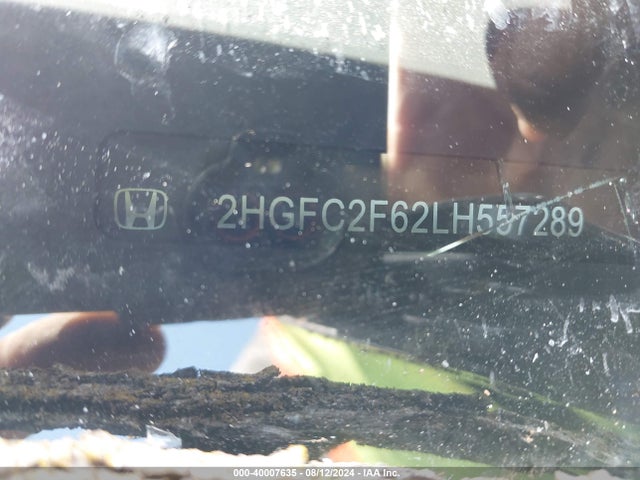 Honda Civic Lx 2020 2HGFC2F62LH557289 Image 9