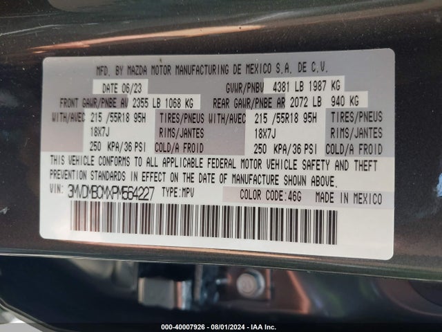 3MVDMBCMXPM564227 Mazda Cx-30 2.5 S Preferred