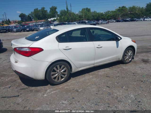 KNAFX4A67E5138481 KIA FORTE LX
