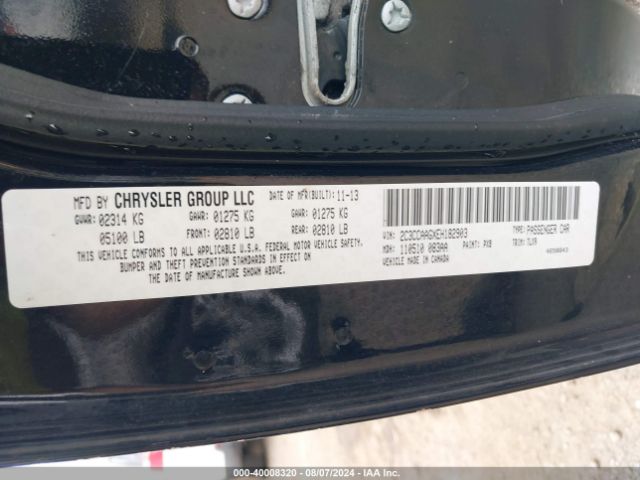 2C3CCAAGXEH182903 Chrysler 300