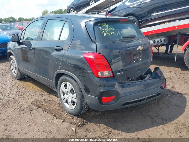 2017 Chevrolet Trax Ls მანქანა იყიდება აუქციონზე, vin: 3GNCJKSBXHL284781, აუქციონის ნომერი: 40008449