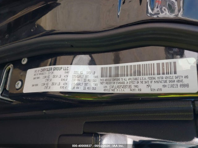 1C4PJLAB2FW597185 Jeep Cherokee Sport
