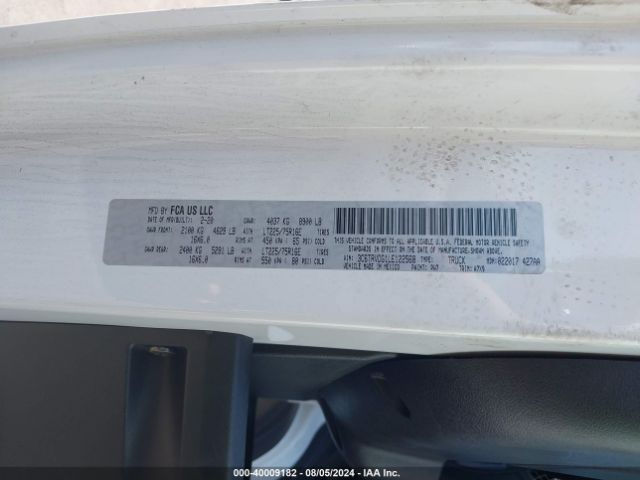 3C6TRVDG1LE122568 RAM Promaster 2500 High Roof 159 Wb