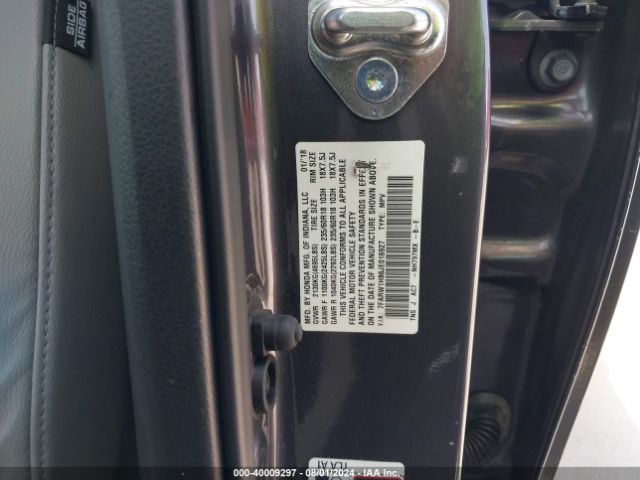 7FARW1H86JE016927 Honda Cr-v Ex-l/ex-l Navi