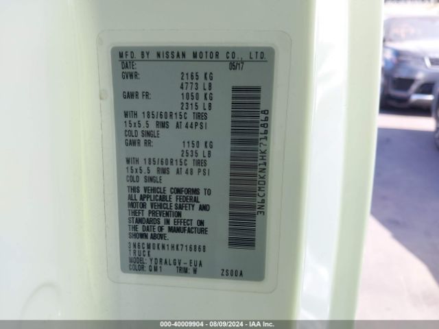 3N6CM0KN1HK716868 Nissan NV200 SV