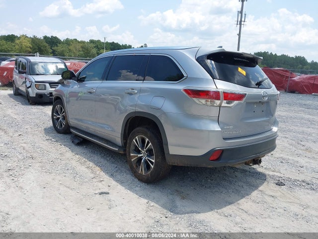 Toyota Highlander Xle V6 2016 5TDKKRFH6GS503611 Image 3