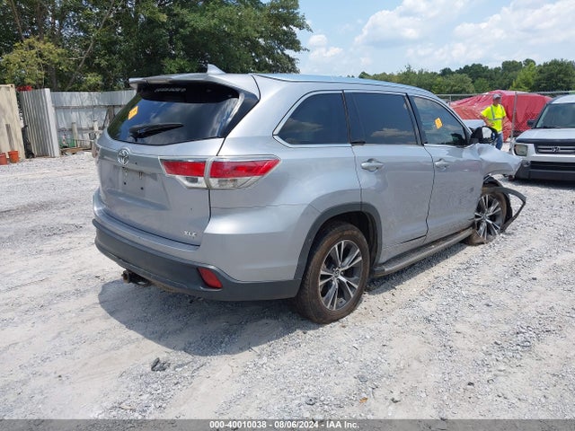 Toyota Highlander Xle V6 2016 5TDKKRFH6GS503611 Image 4