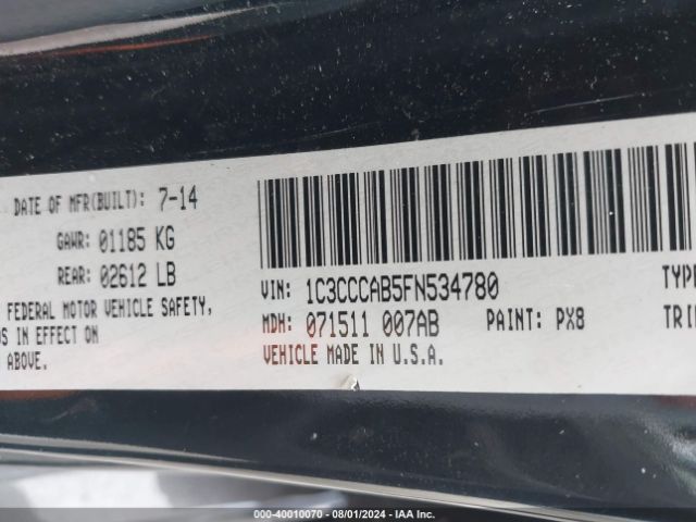 1C3CCCAB5FN534780 Chrysler 200 Limited