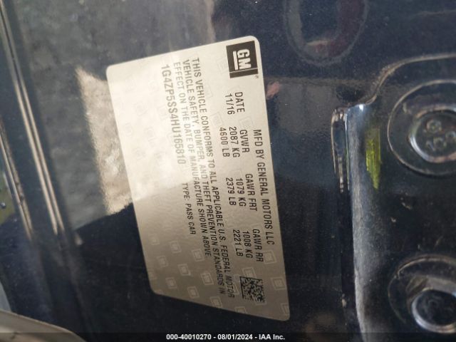 1G4ZP5SS4HU165810 Buick Lacrosse Essence