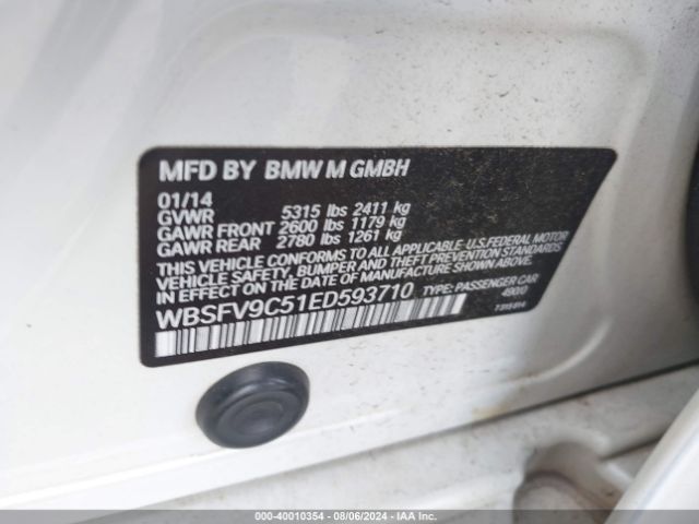 WBSFV9C51ED593710 BMW M5