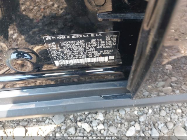 3CZRZ2H32PM726385 Honda Hr-v Awd Lx