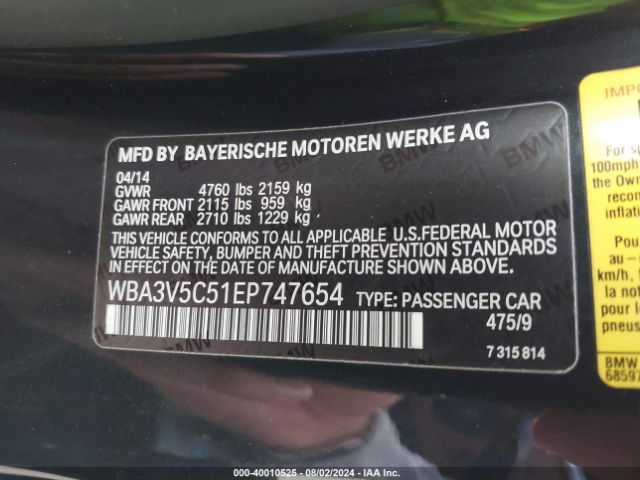 WBA3V5C51EP747654 BMW 428i
