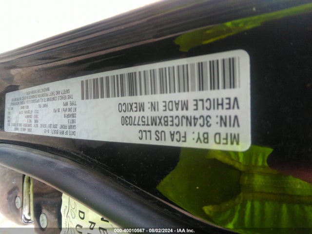 3C4NJCEBXMT577030 Jeep Compass 80th Anniversary Fwd