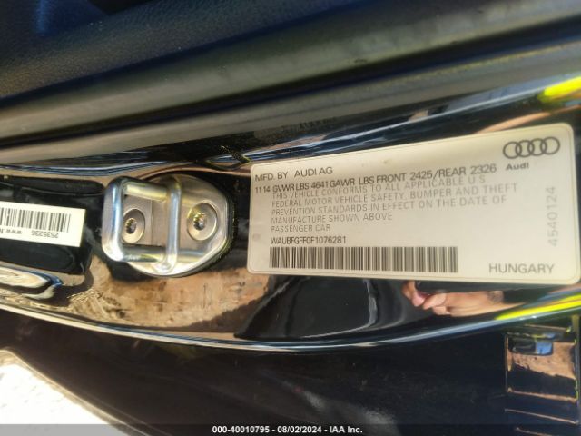 WAUBFGFF0F1076281 Audi S3 2.0t Premium Plus