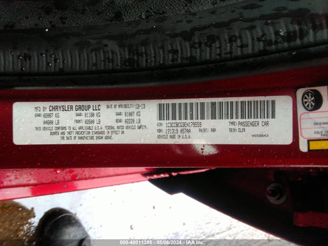 1C3CCBCG3EN179559 Chrysler 200 Limited