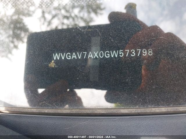 WVGAV7AX0GW573798 Volkswagen TIGUAN S