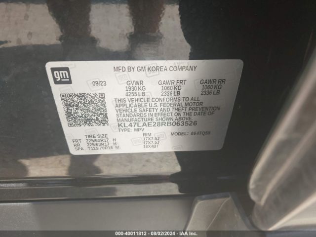 KL47LAE28RB063526 Buick Envista Preferred Fwd