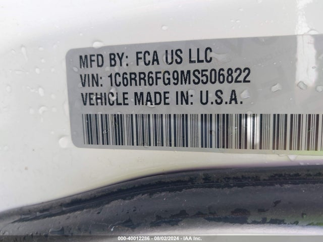 1C6RR6FG9MS506822 RAM 1500 Classic Tradesman Quad Cab 4x2 6'4 Box