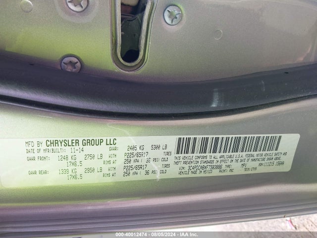 Dodge JOURNEY SE 2015 3C4PDCABXFT583886 Image 9