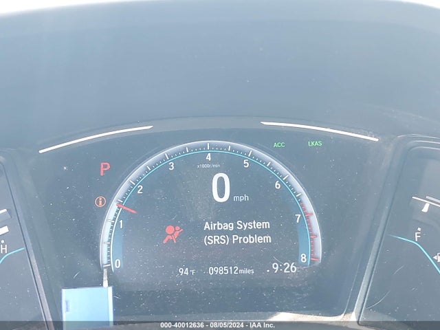 Aukcja sprzedaży 2019 Honda Civic Lx, vin: 2HGFC2F61KH554723, numer aukcji: 40012636