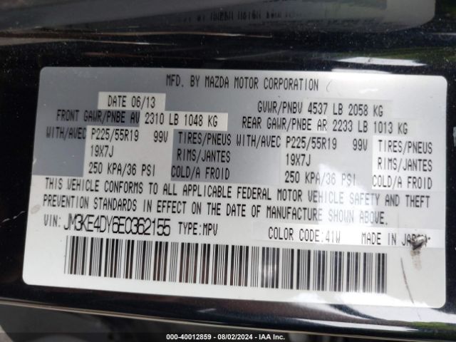 JM3KE4DY6E0362155 Mazda Cx-5 Grand Touring