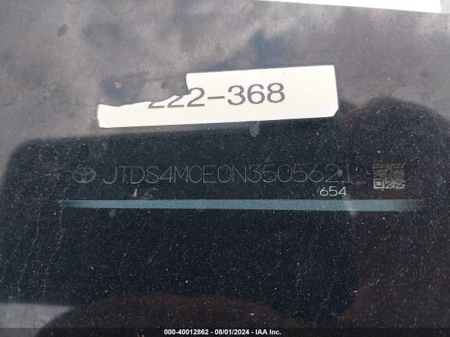 Toyota COROLLA SE 2022 JTDS4MCE0N3505621 Image 9