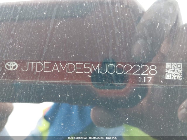 Toyota Corolla Hybrid Le 2021 JTDEAMDE5MJ002228 Image 9