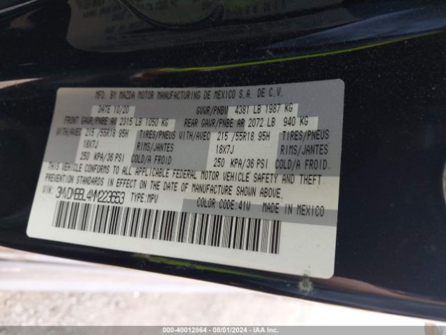 3MVDMBBL4MM223653 Mazda Cx-30 Select