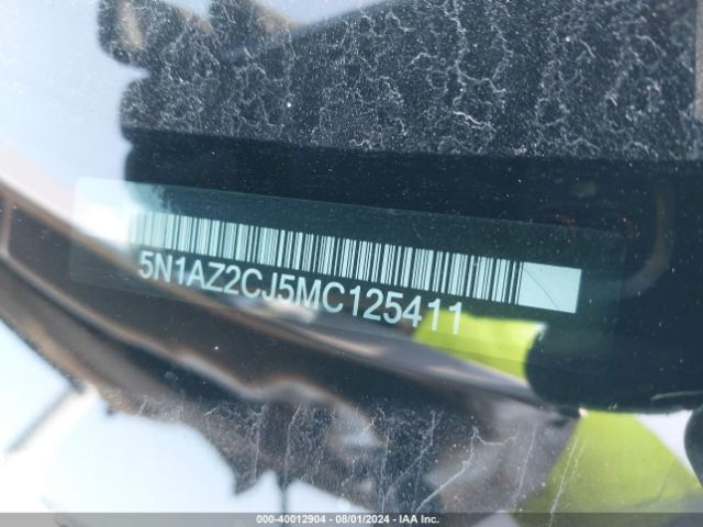 40012904 :رقم المزاد ، 5N1AZ2CJ5MC125411 vin ، 2021 Nissan Murano Sl Fwd مزاد بيع