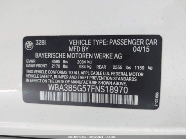WBA3B5G57FNS18970 BMW 328i Xdrive
