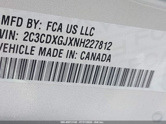 2C3CDXGJXNH227812 Dodge Charger Scat Pack